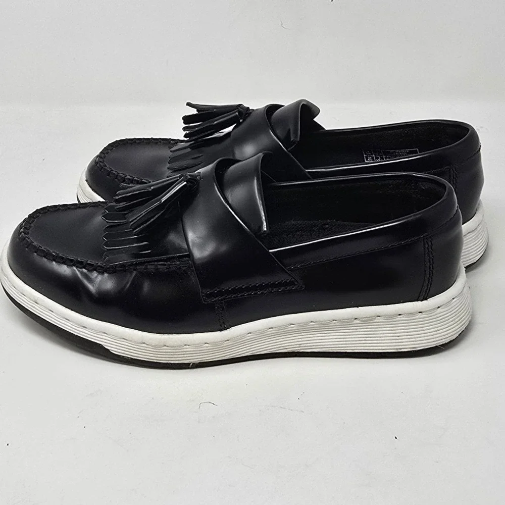 Dr Martens women 8 Edison Kiltie Tassel loafer Temperley leather black